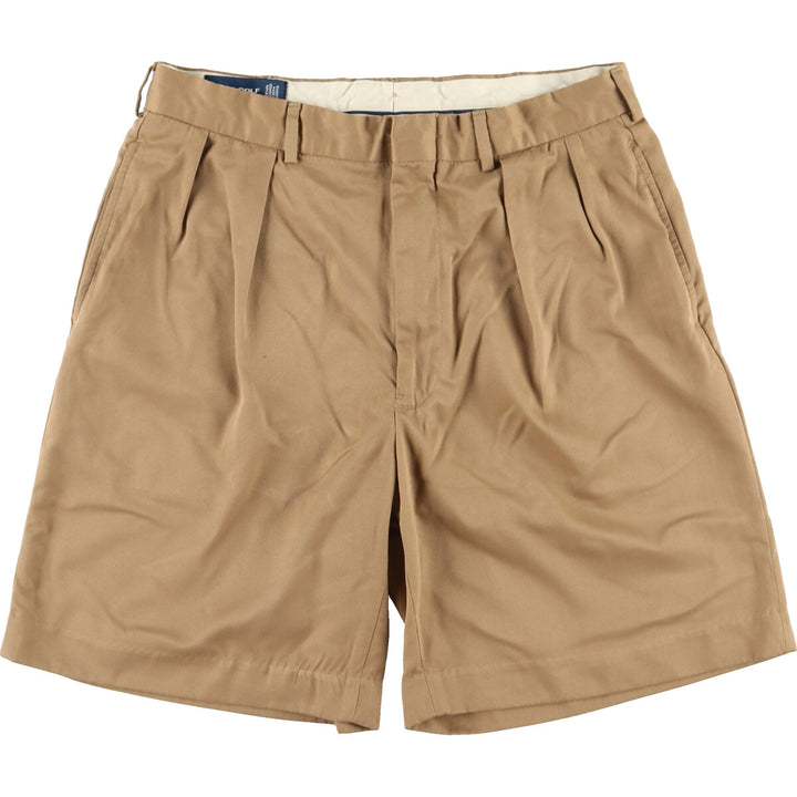 Ralph Lauren POLO GOLF Polo Golf Shorts Short Pants Men's w34 polyester beige type brown Vintage Second Hand