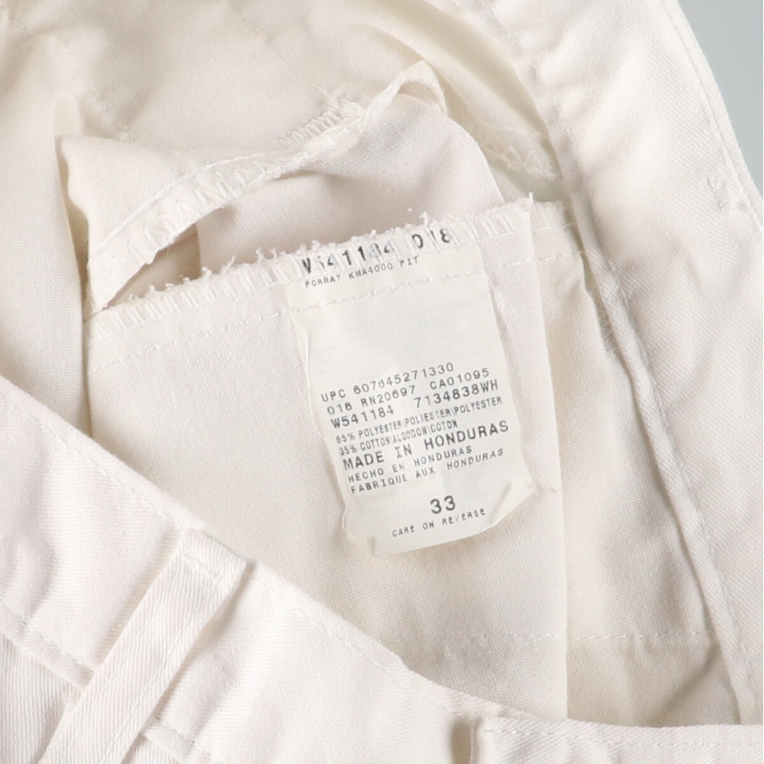 Dickies Logo Patch Chino Painter Shorts, Men's, W33 polyester white type Vintage Second Hand