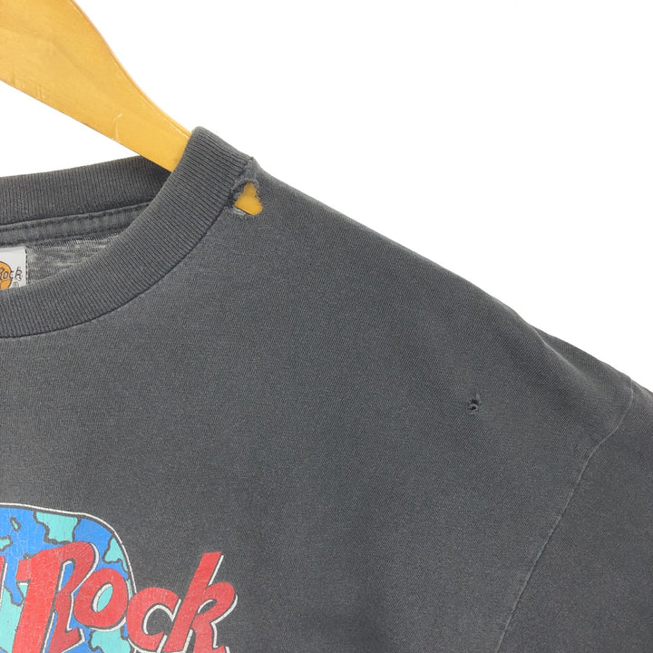 90s~ HARD ROCK CAFE Hard Rock Cafe Advertising T-shirt Men's XL equivalent Vintage /eaa461937