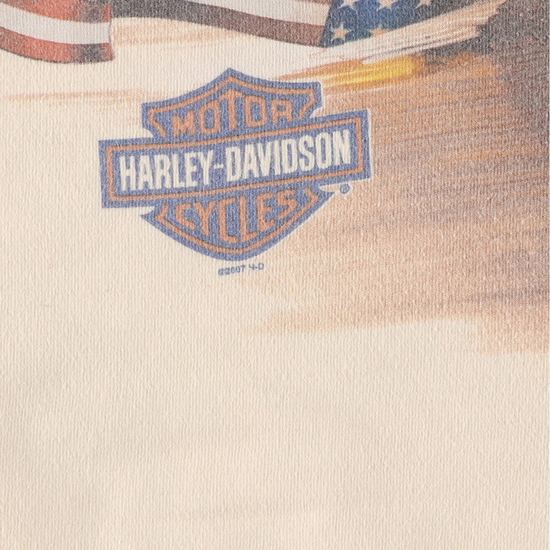 00'S Harley-Davidson Eagle Pattern Motorcycle Bike T-shirt Made in USA Men's M size /eaa461968