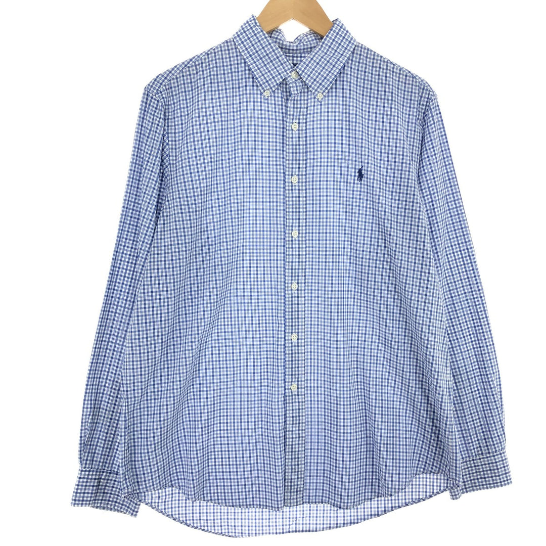 Ralph Lauren Long Sleeve Button Down Check Shirt Men's L /eaa461986