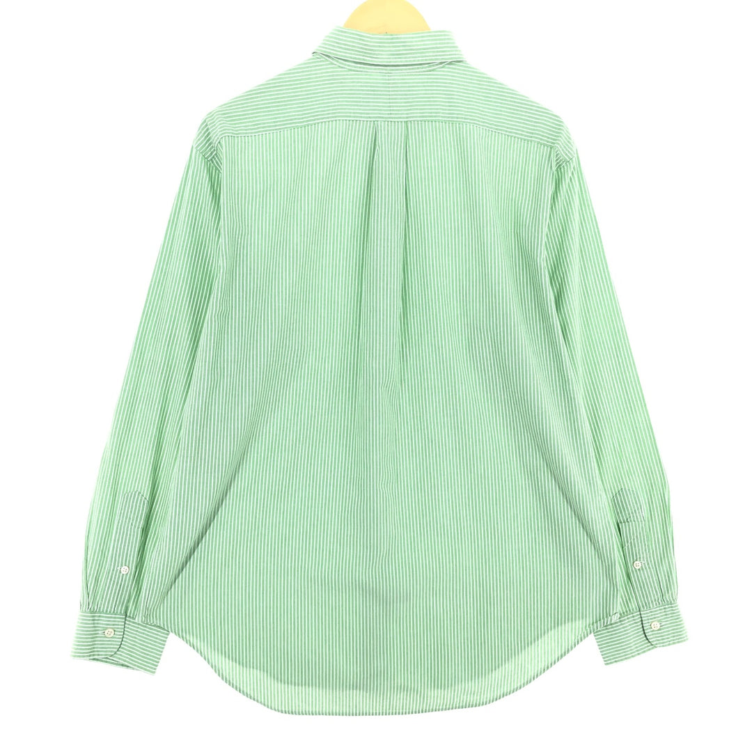 Ralph Lauren Classic Fit Stripe Pattern Long Sleeve Button Down Check Shirt Men's L /eaa461991