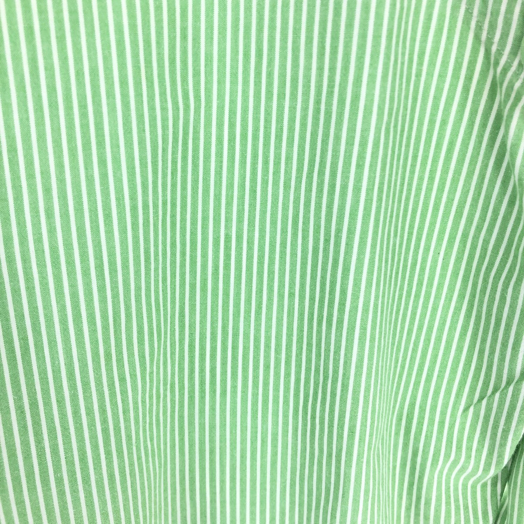 Ralph Lauren Classic Fit Stripe Pattern Long Sleeve Button Down Check Shirt Men's L /eaa461991