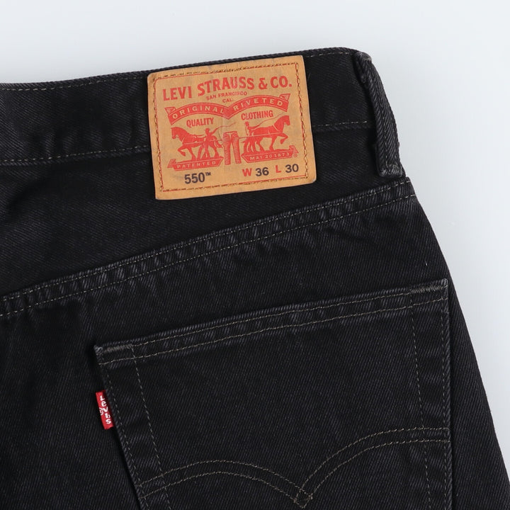 Levi's 550 Black Denim Tapered Denim Pants Men's W35 equivalent / eaa462106