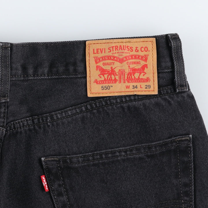 Levi's 550 Black Denim Tapered Denim Pants Men's W34 equivalent / eaa462110