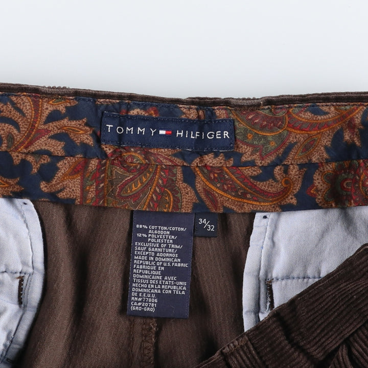 00'S Tommy Hilfiger Two-pleat Corduroy Pants for Men, W34 equivalent / eaa462113