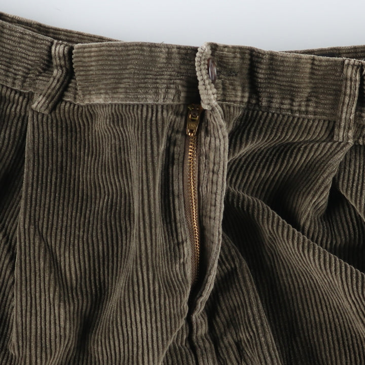 90s~00'S Eddie Bauer Wide Ribbed Two-pleat Corduroy Pants Men's W37 Vintage / eaa462122