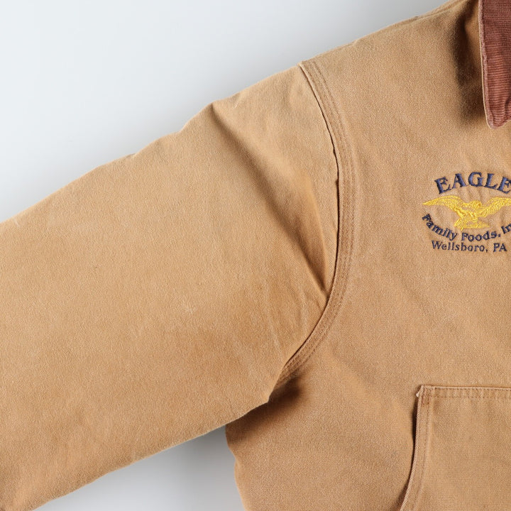 90'S Carhartt Traditional Jacket EAGLE Family Foods Inc Padded Work Jacket Made in USA Men's L size /eaa462242