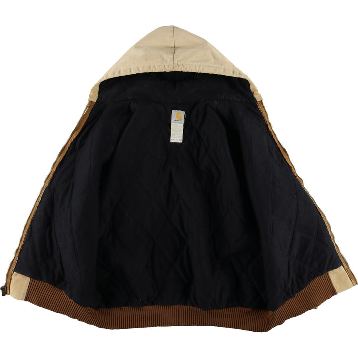 00'S Carhartt Active Jacket, Padded Duck Full Zip Parka, Made in USA, Men's XXL / eaa462246