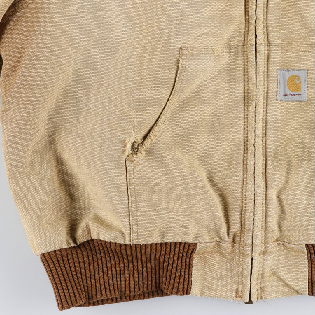 00'S Carhartt Active Jacket, Padded Duck Full Zip Parka, Made in USA, Men's XXL / eaa462246