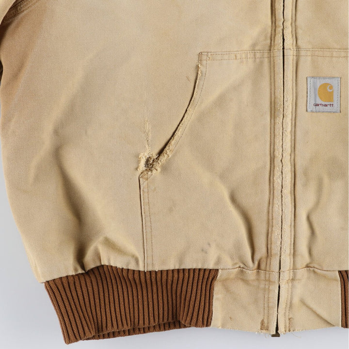 00'S Carhartt Active Jacket, Padded Duck Full Zip Parka, Made in USA, Men's XXL / eaa462246