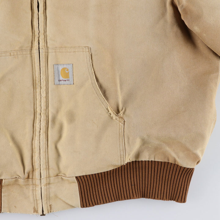 00'S Carhartt Active Jacket, Padded Duck Full Zip Parka, Made in USA, Men's XXL / eaa462246