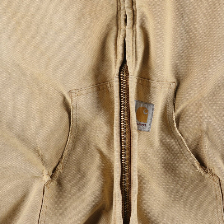 00'S Carhartt Active Jacket, Padded Duck Full Zip Parka, Made in USA, Men's XXL / eaa462246