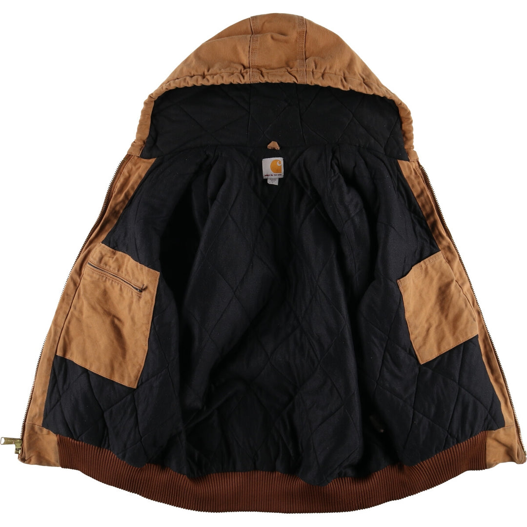 Carhartt Active Jacket, Padded Duck Full Zip Parka, Made in USA, Men's L size / eaa462247