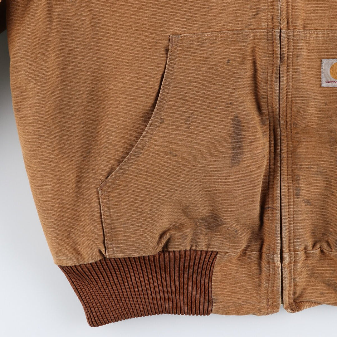 Carhartt Active Jacket, Padded Duck Full Zip Parka, Made in USA, Men's L size / eaa462247