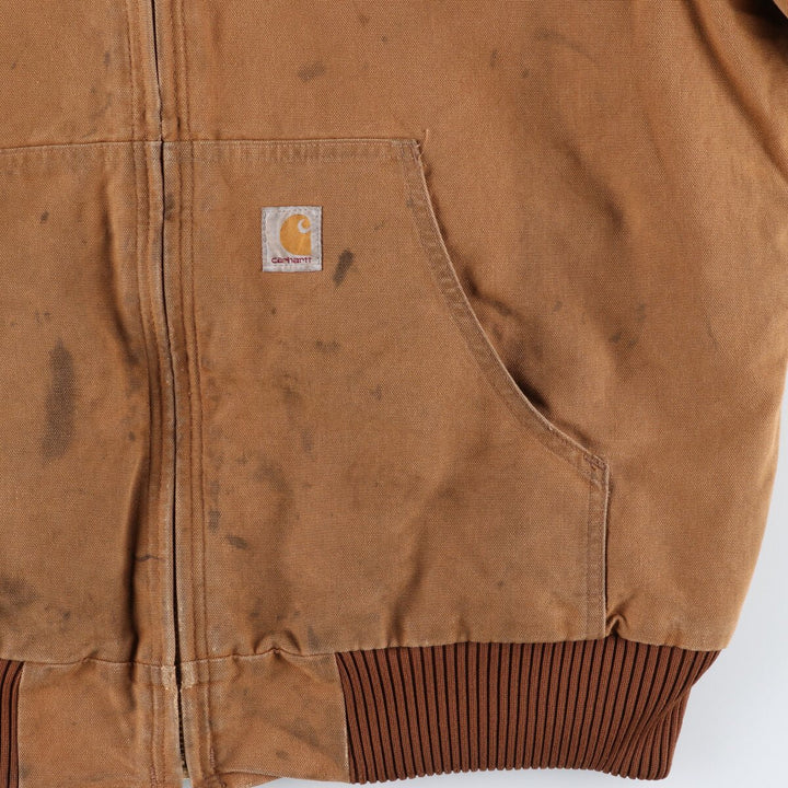 Carhartt Active Jacket, Padded Duck Full Zip Parka, Made in USA, Men's L size / eaa462247