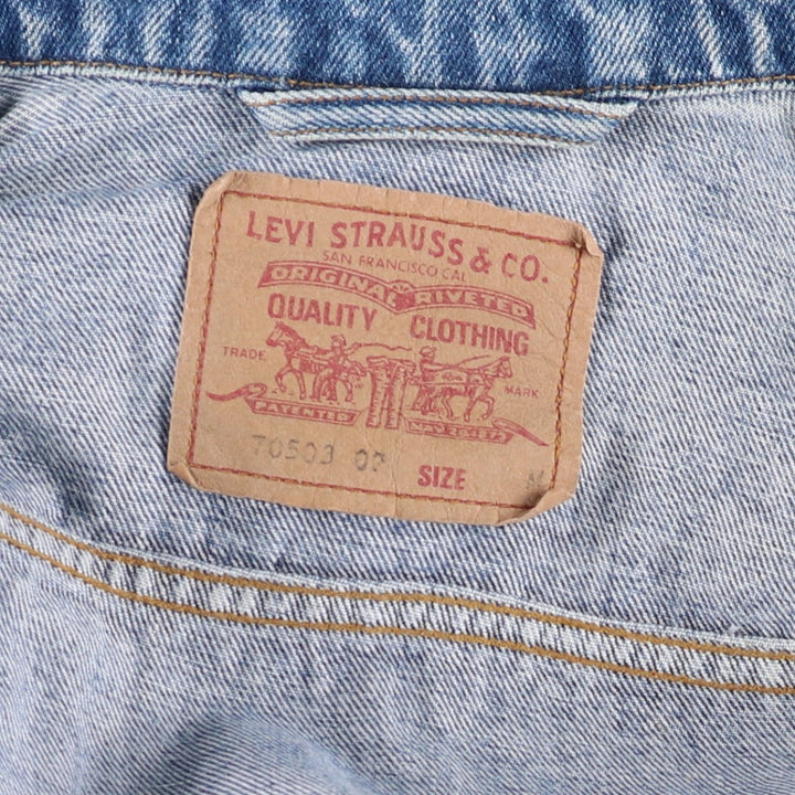 90'S Levi's 70503-02 Euro Model Denim Jacket, G-Jean, Men's M Size, Vintage / eaa462267