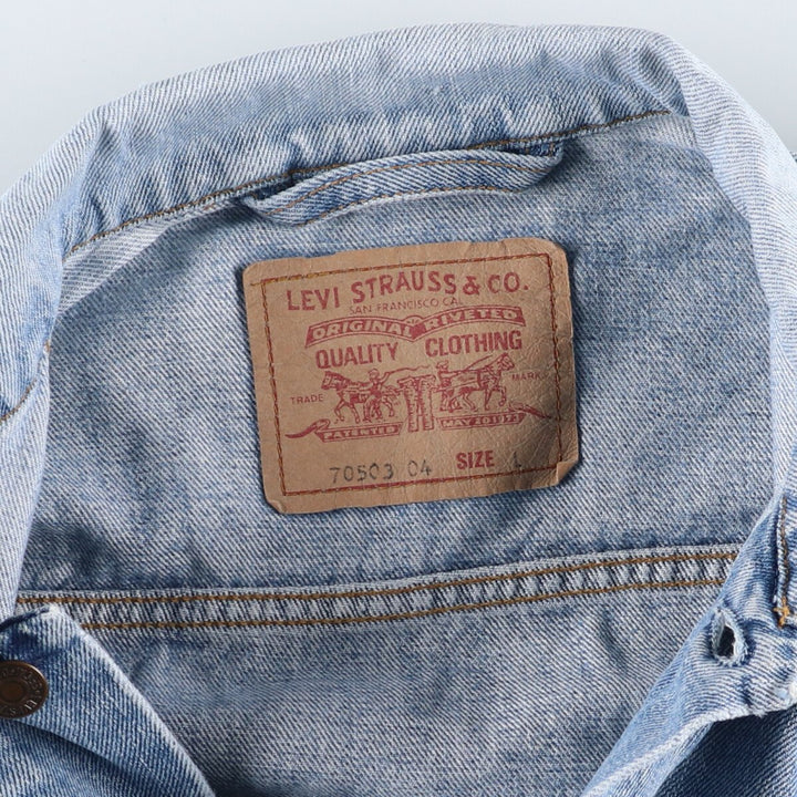 90'S Levi's 70503-04 Euro Model Denim Jacket, G-Jean, Men's Size L, Vintage /eaa462268