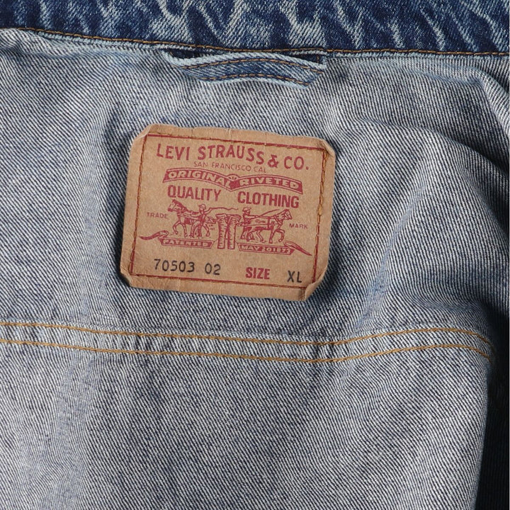 90'S Levi's 70503-0219 denim jacket, G-jacket, men's XL equivalent, vintage /eaa462272