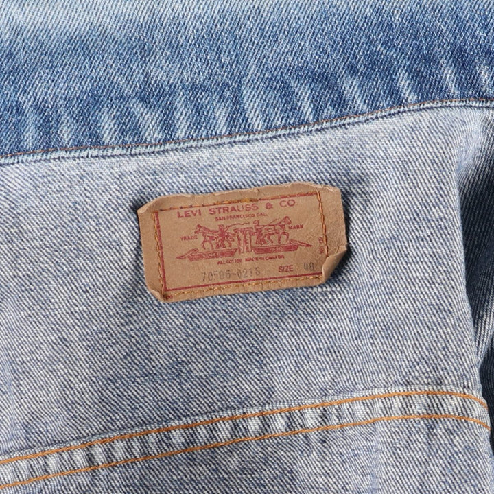 ~90'S Levi's 70506-0216 denim jacket, denim jacket, made in Canada, men's size L, vintage /eaa462275