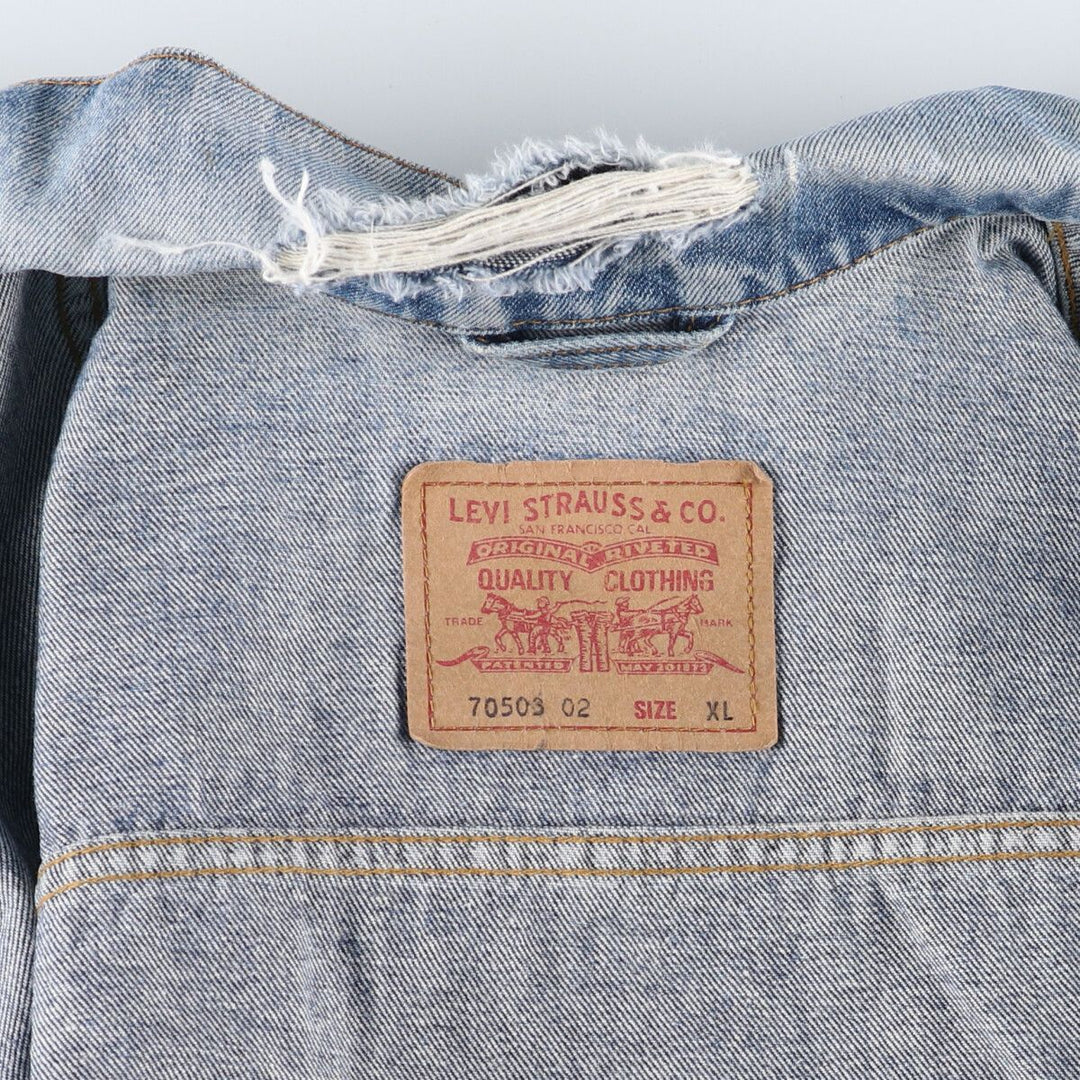 90'S Levi's 70503-02 denim jacket, G-jacket, men's XL equivalent, vintage /eaa462276