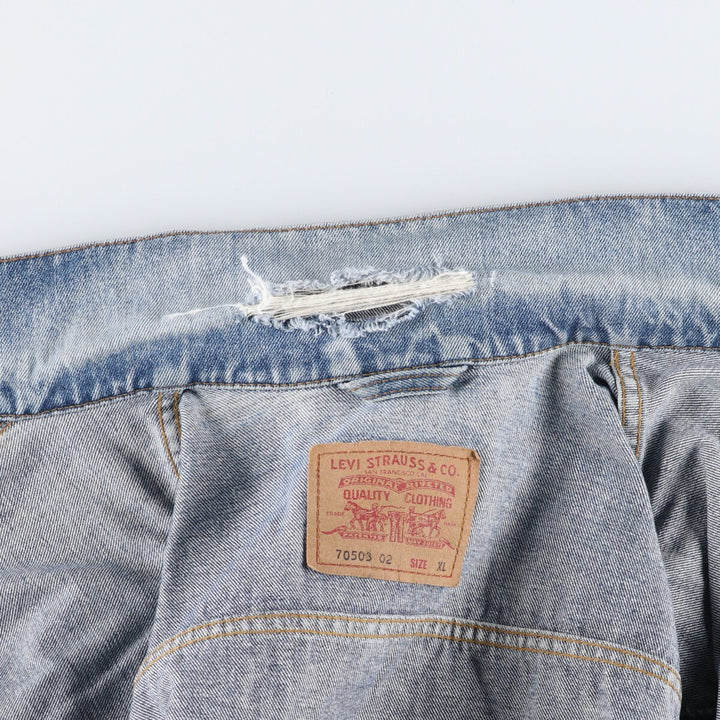 90'S Levi's 70503-02 denim jacket, G-jacket, men's XL equivalent, vintage /eaa462276