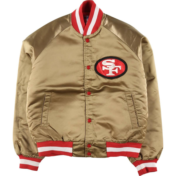 90'S NFL San Francisco 49ers nylon varsity jacket made in USA, men's size S / eaa462319