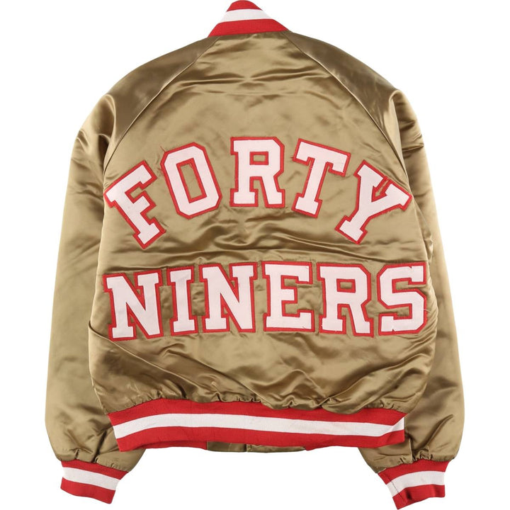 90'S NFL San Francisco 49ers nylon varsity jacket made in USA, men's size S / eaa462319