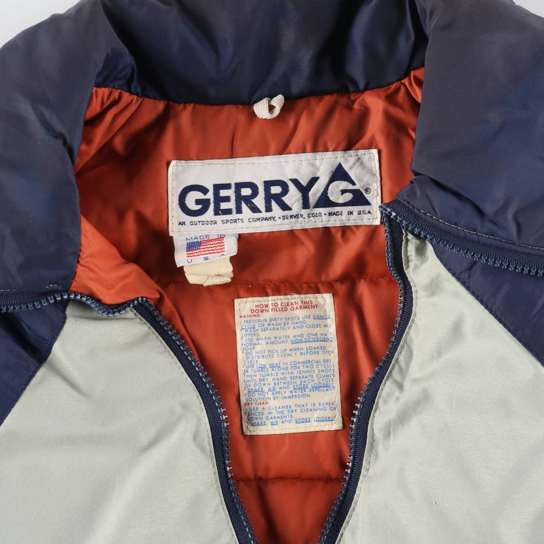 80'S Gerry Half Zip Pullover Down Jacket Made in USA Men's M Size Vintage /eaa462320