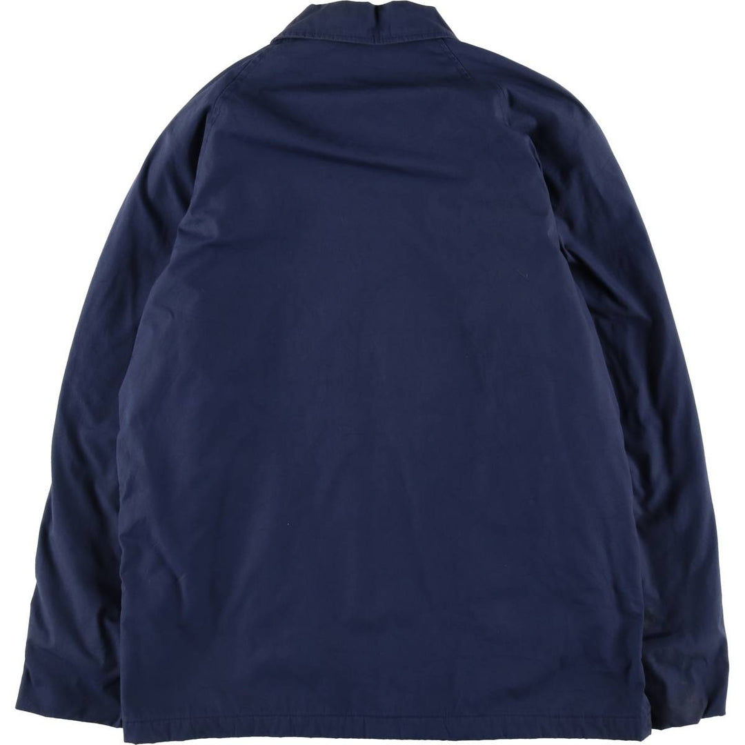 80'S US military genuine military utility jacket made in USA 42L equivalent to men's L vintage polyester navy blue type Vintage Second Hand