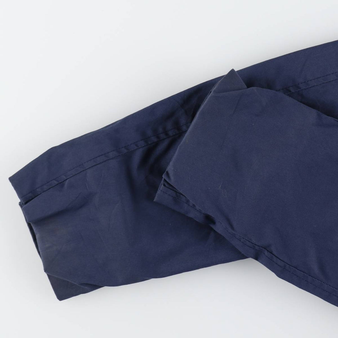 80'S US military genuine military utility jacket made in USA 42L equivalent to men's L vintage polyester navy blue type Vintage Second Hand