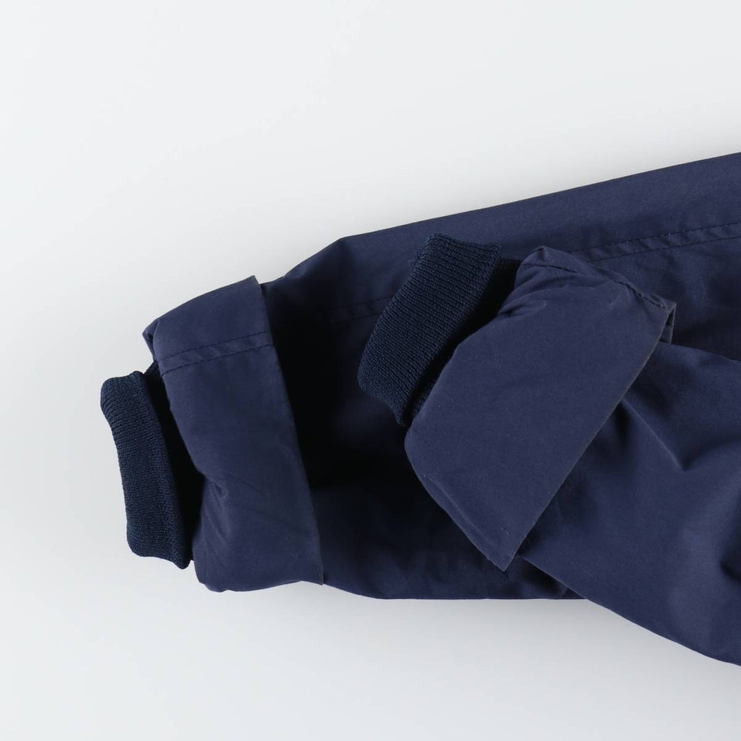 80'S US military genuine military utility jacket made in USA 42L equivalent to men's L vintage polyester navy blue type Vintage Second Hand