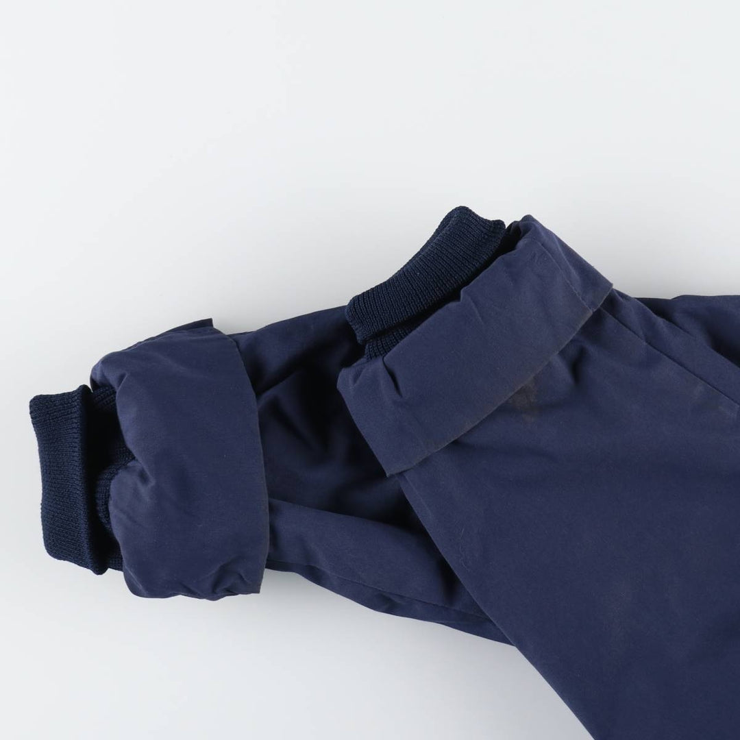 80'S US military genuine military utility jacket made in USA 42L equivalent to men's L vintage polyester navy blue type Vintage Second Hand