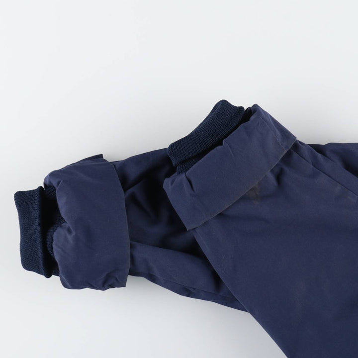 80'S US military genuine military utility jacket made in USA 42L equivalent to men's L vintage polyester navy blue type Vintage Second Hand