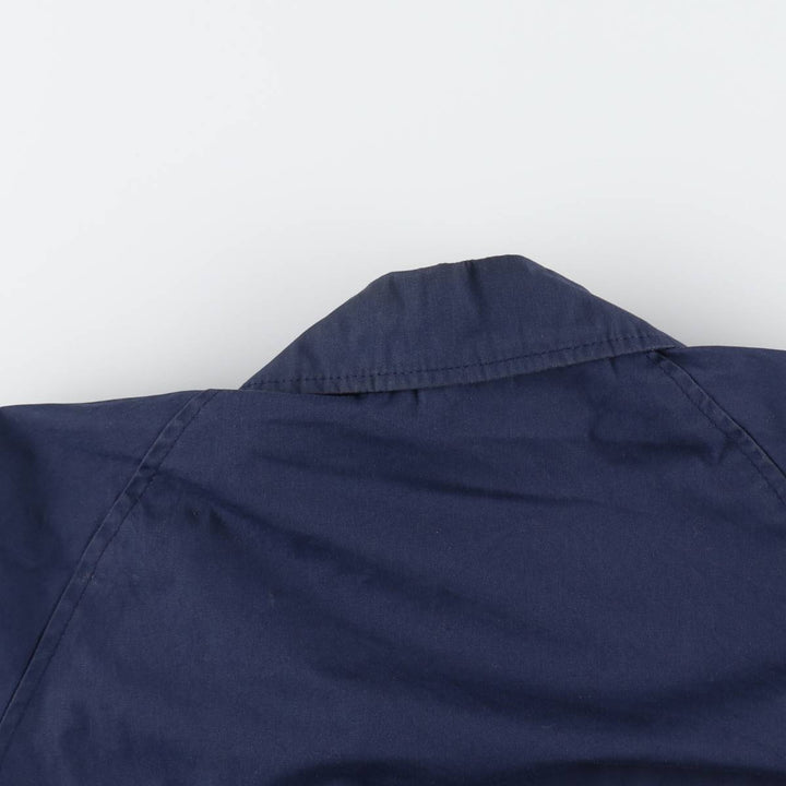 80'S US military genuine military utility jacket made in USA 42L equivalent to men's L vintage polyester navy blue type Vintage Second Hand