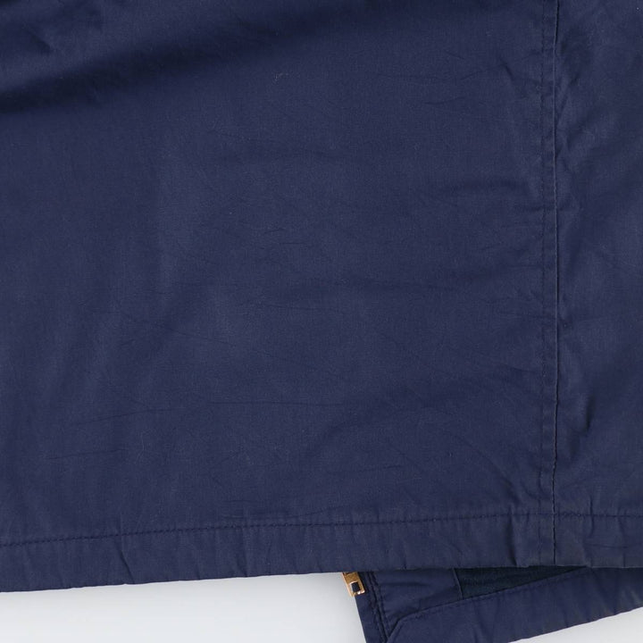 80'S US military genuine military utility jacket made in USA 42L equivalent to men's L vintage polyester navy blue type Vintage Second Hand