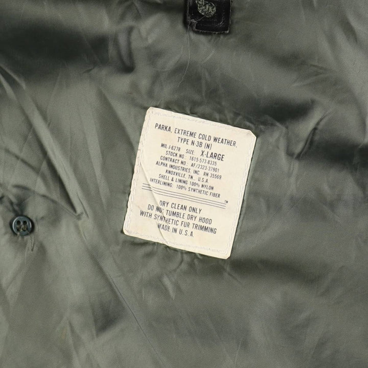 Civilian Alpha N-3B Type Military Flight Jacket Made in USA Men's XL /eaa462396