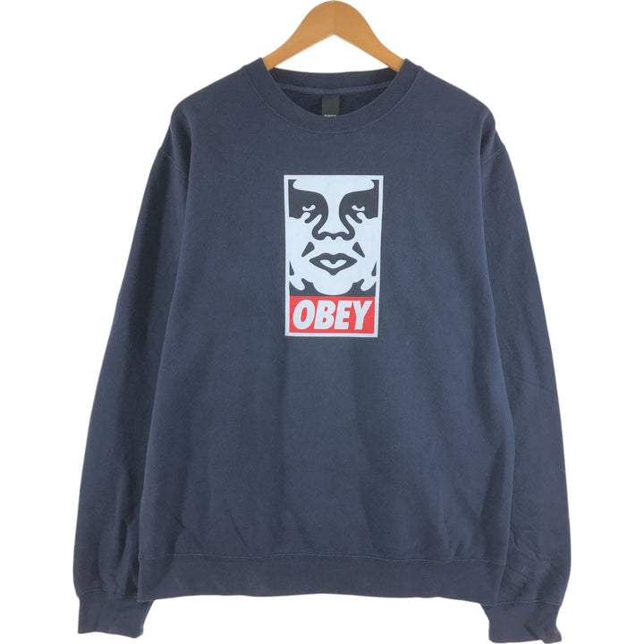 OBEY Printed sweatshirt, trainer, men's size L /eaa462403