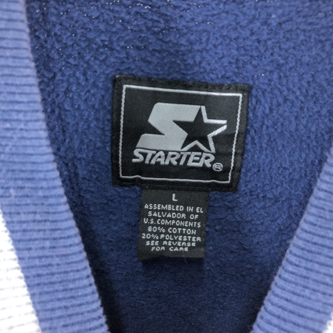 Starter V-neck logo sweatshirt, sweatshirt, men's size L / eaa462406