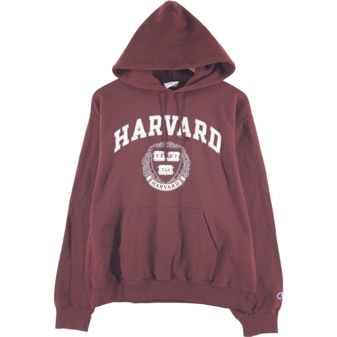 00'S Champion Harvard University College Sweatshirt Pullover Hoodie Men's M /eaa462408