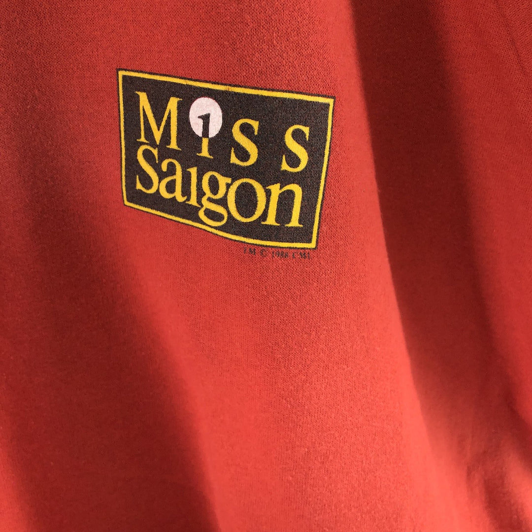 Vintage 80'S TENNESSEE RIVER MISS SAIGON printed sweatshirt, made in USA, men's XL size /eaa462479