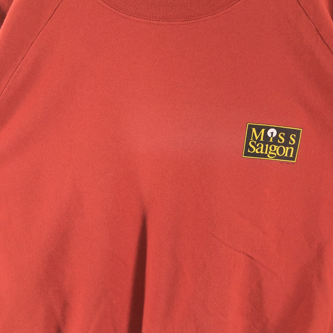 Vintage 80'S TENNESSEE RIVER MISS SAIGON printed sweatshirt, made in USA, men's XL size /eaa462479