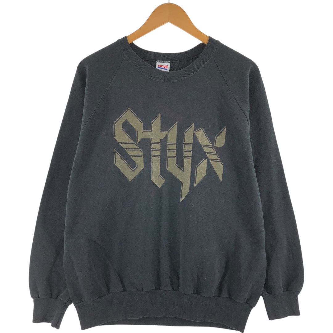 90'S Anvil STYX Print Band Sweatshirt, Made in USA, Men's XL, Vintage /eaa462494