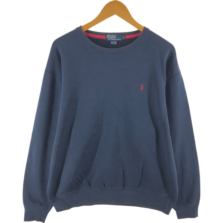 Ralph Lauren POLO by Ralph Lauren One Point Logo Sweatshirt Trainer Men's L size / eaa462502