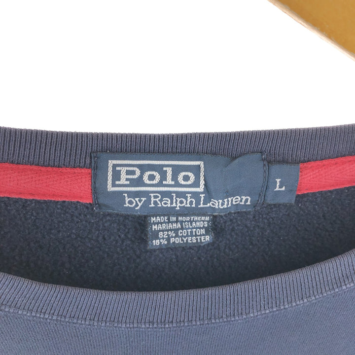 Ralph Lauren POLO by Ralph Lauren One Point Logo Sweatshirt Trainer Men's L size / eaa462502