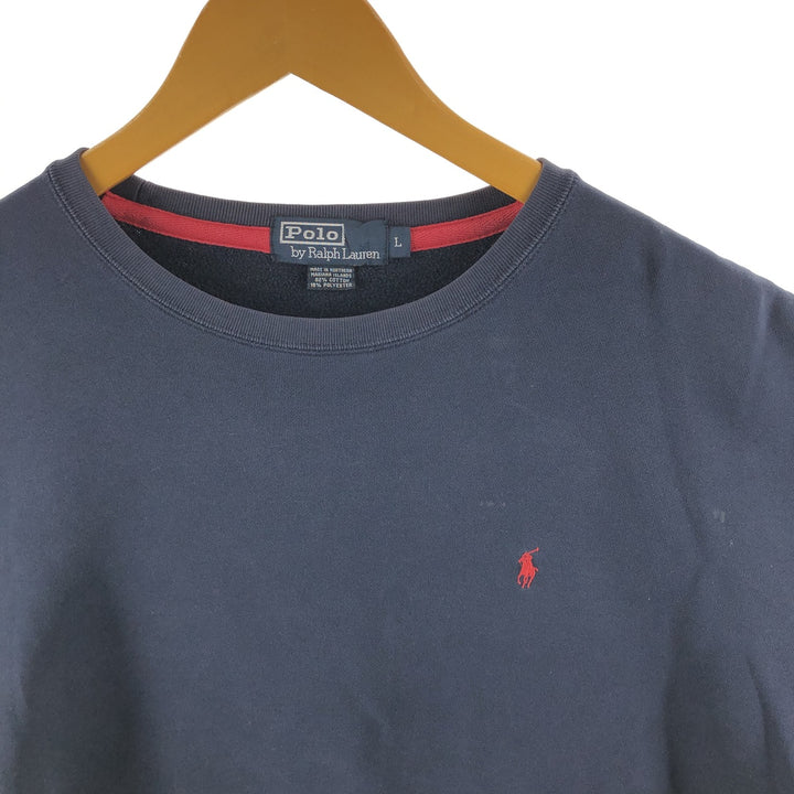 Ralph Lauren POLO by Ralph Lauren One Point Logo Sweatshirt Trainer Men's L size / eaa462502