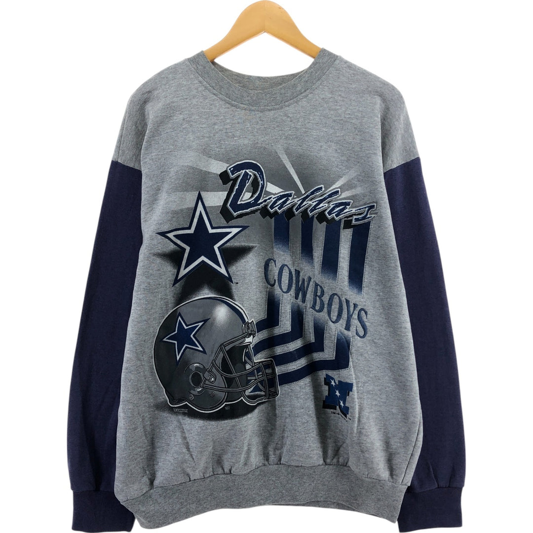 90'S TEAMWORK NFL Dallas Cowboys Printed Sweatshirt, Men's XL Size Vintage /eaa462512