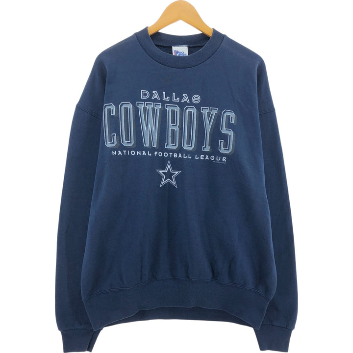 90'S PRO PLAYER NFL Dallas Cowboys Printed Sweatshirt, Made in USA, Men's XL, Vintage /eaa462513