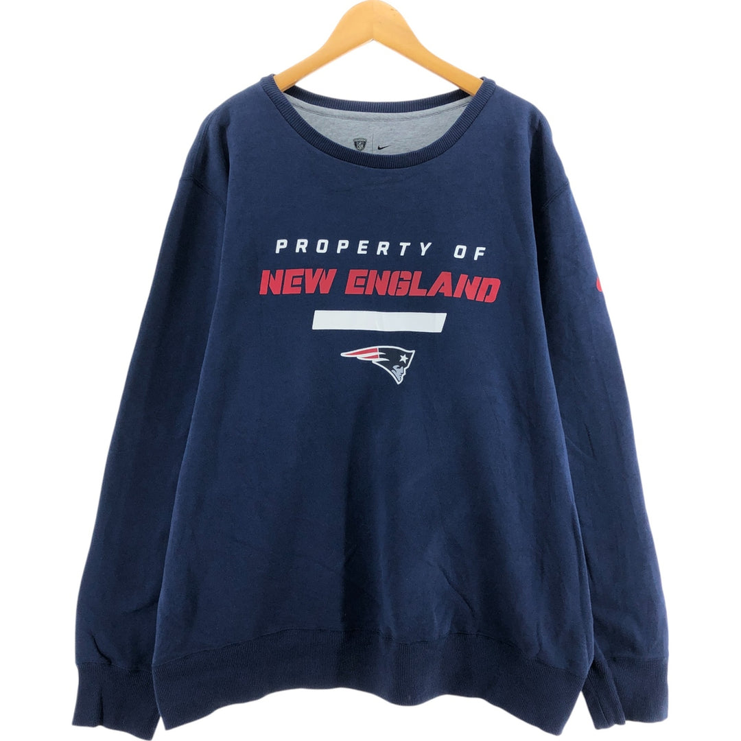 Nike NFL New England Patriots Logo Sweatshirt Trainer 3XL Men's XXXL equivalent Big Size / eaa462523