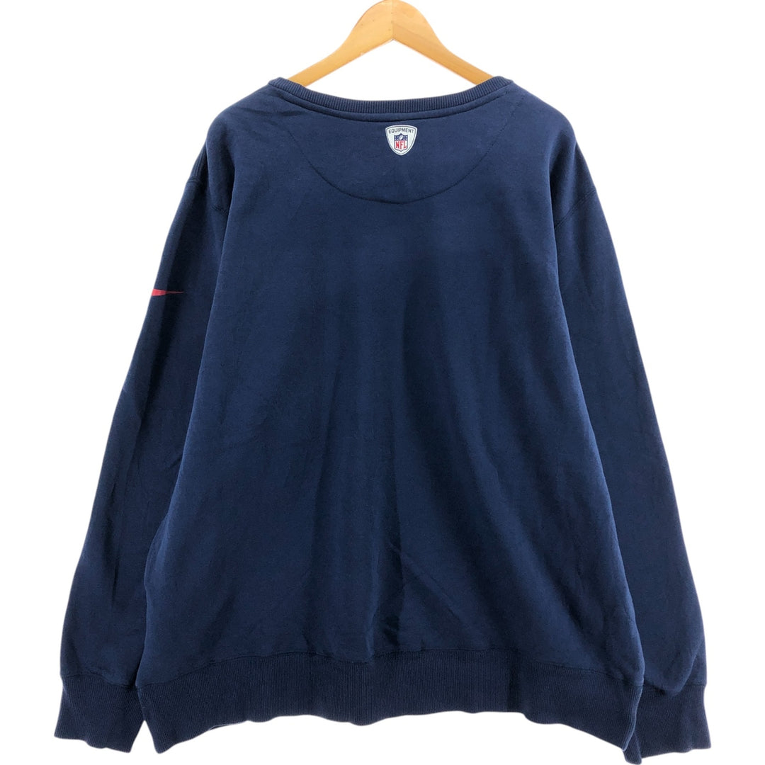 Nike NFL New England Patriots Logo Sweatshirt Trainer 3XL Men's XXXL equivalent Big Size / eaa462523